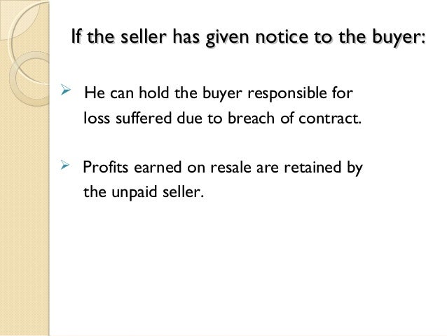 remedies of unpaid seller unpaid seller ppt